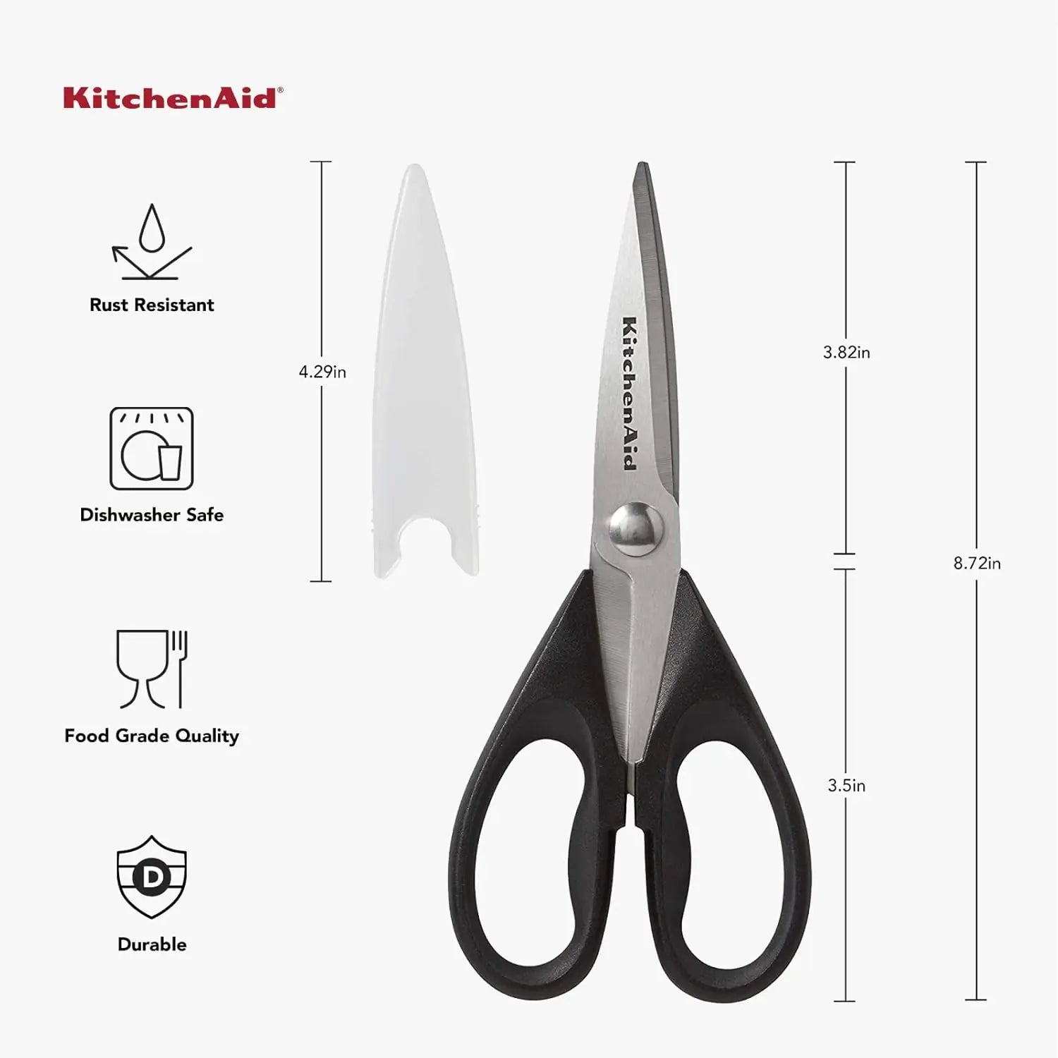 All Purpose Kitchen Shears with Protective Sheath